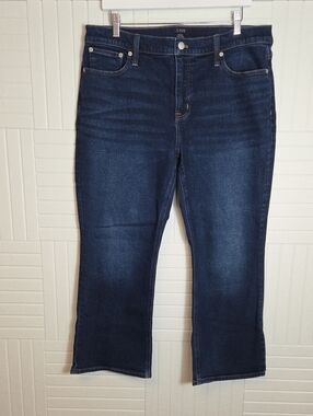 J. Crew Mid Rise Flare Crop Jeans Size 32
